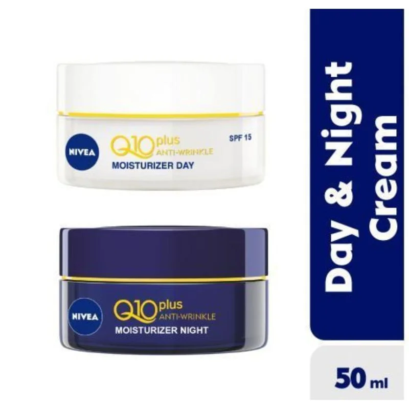 NIVEA Q10 Power Anti-Wrinkle Day Cream 50ml & Night Cream 50ml