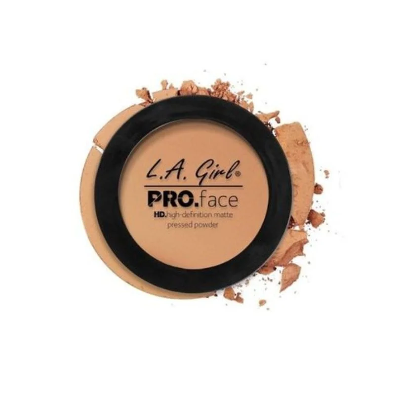 L.A Girl HD Pro Face Matte Pressed Powder - Warm Honey, 0.25 Oz