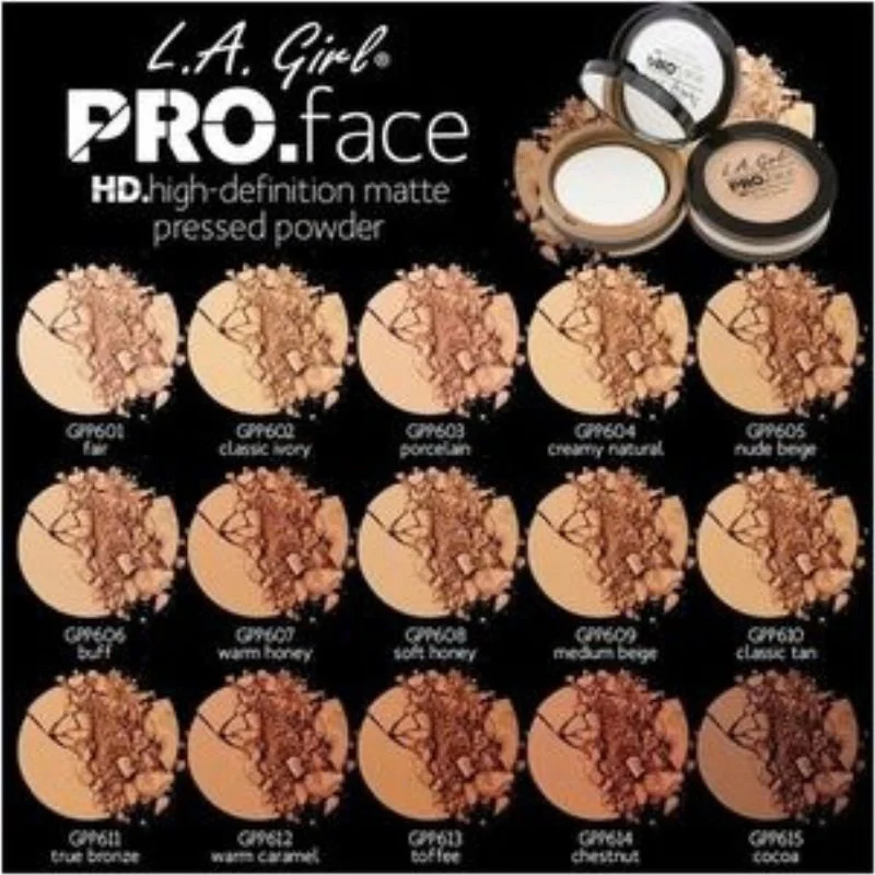 L.A Girl HD Pro Face Matte Pressed Powder - Warm Honey, 0.25 Oz - Image 3